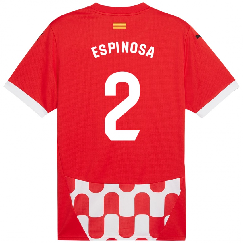 Kinder Bernardo Espinosa #2 Rot Weiß Heimtrikot Trikot 2024/25 T-Shirt Österreich