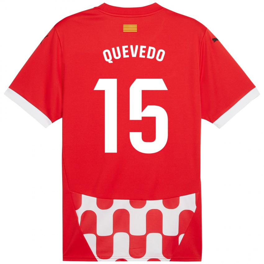 Kinder Erik Quevedo #15 Rot Weiß Heimtrikot Trikot 2024/25 T-Shirt Österreich