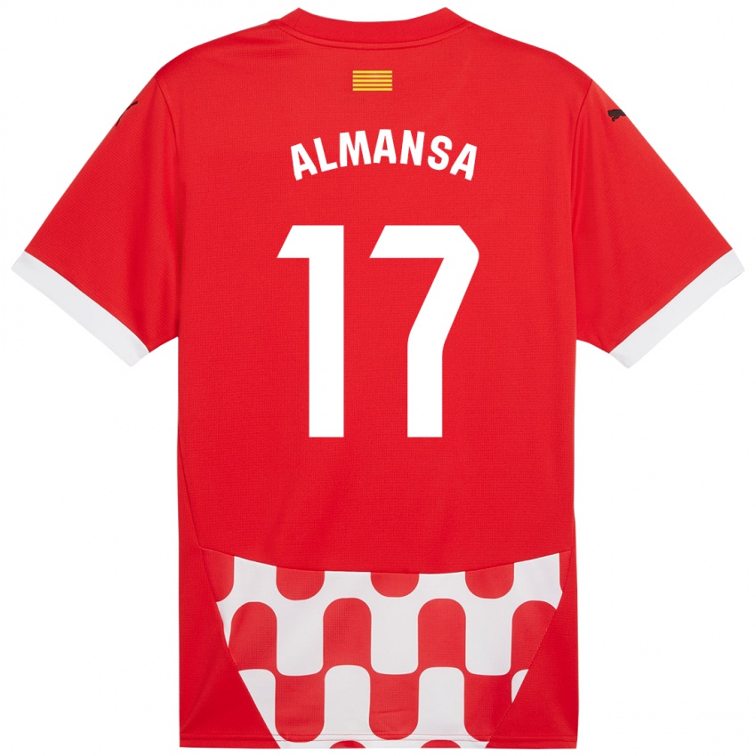 Kinder Alex Almansa #17 Rot Weiß Heimtrikot Trikot 2024/25 T-Shirt Österreich