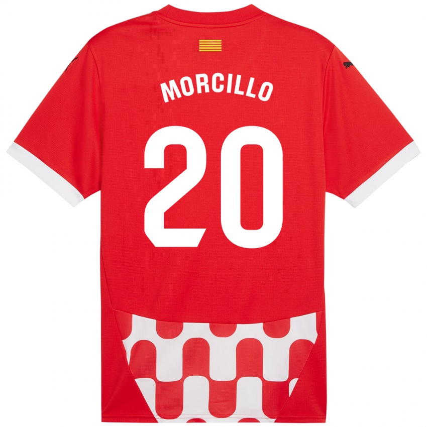 Kinder Luis Morcillo #20 Rot Weiß Heimtrikot Trikot 2024/25 T-Shirt Österreich