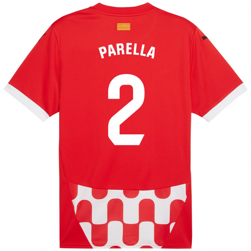 Kinder Virginia Parella #2 Rot Weiß Heimtrikot Trikot 2024/25 T-Shirt Österreich