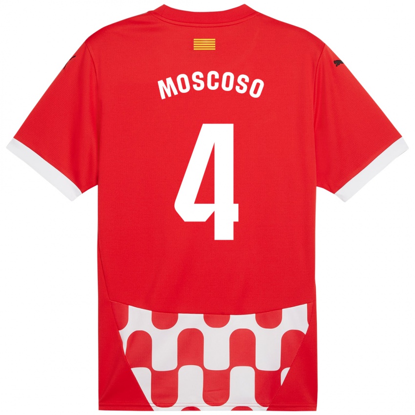 Kinder Miriam Moscoso #4 Rot Weiß Heimtrikot Trikot 2024/25 T-Shirt Österreich