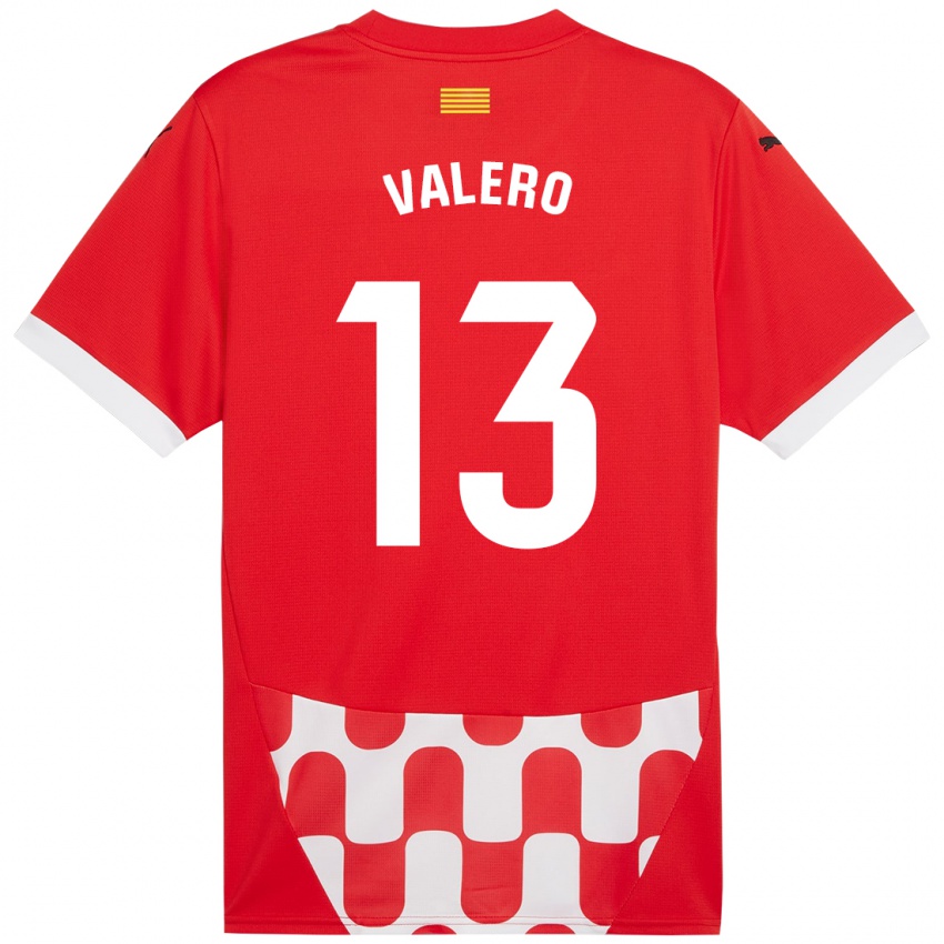 Kinder Eliana Valero #13 Rot Weiß Heimtrikot Trikot 2024/25 T-Shirt Österreich