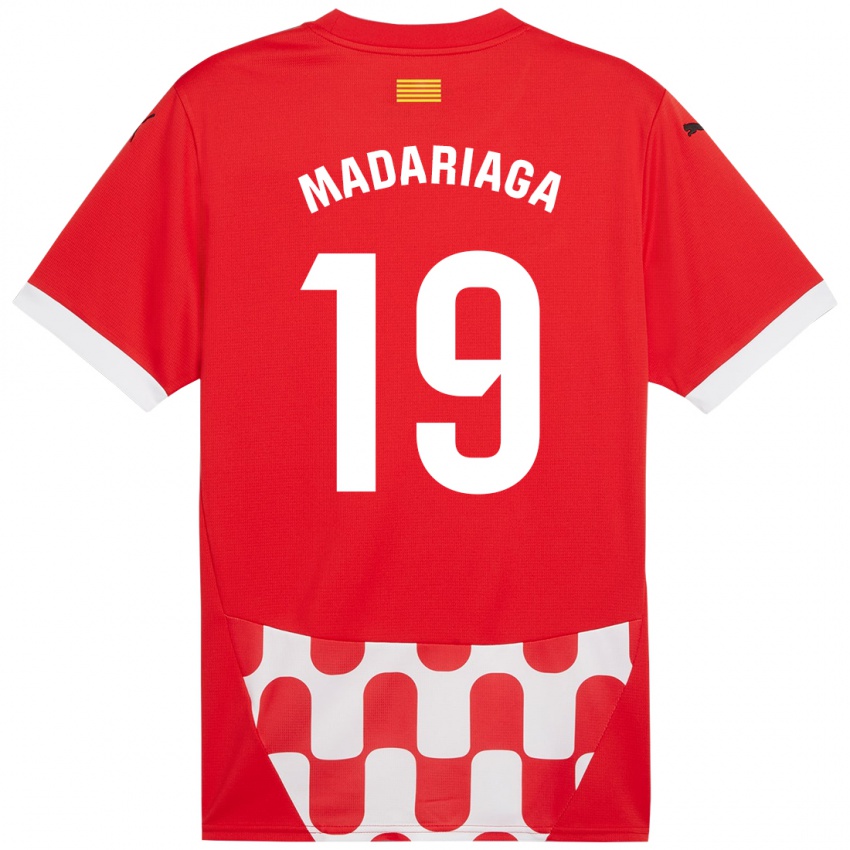 Kinder Génesis Madariaga #19 Rot Weiß Heimtrikot Trikot 2024/25 T-Shirt Österreich