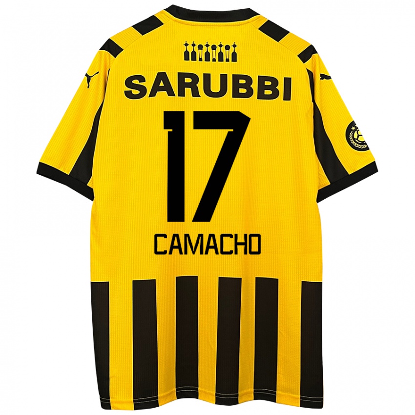 Kinder Sebastián Camacho #17 Gelb Schwarz Heimtrikot Trikot 2024/25 T-Shirt Österreich