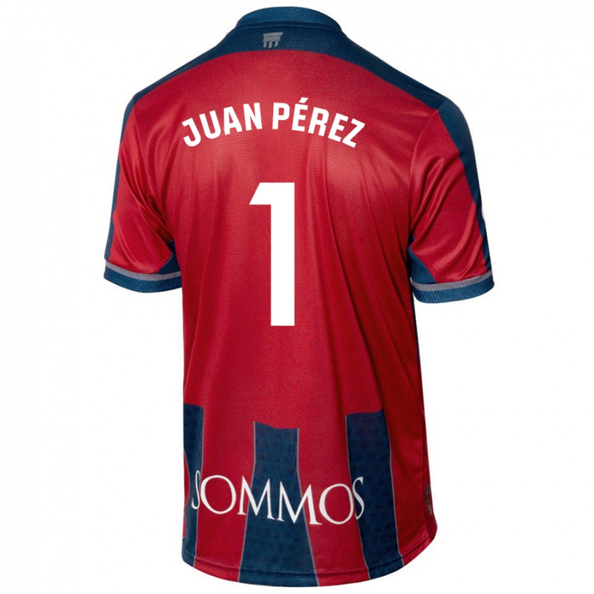 Kinder Juan Pérez #1 Rot Blau Heimtrikot Trikot 2024/25 T-Shirt Österreich