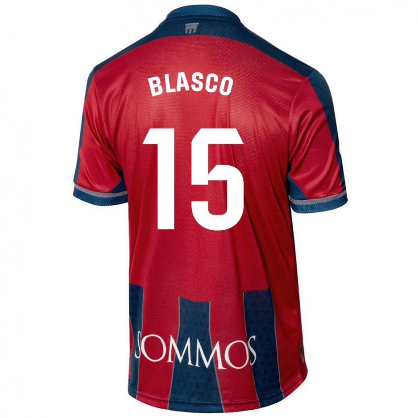 Kinder Jérémy Blasco #15 Rot Blau Heimtrikot Trikot 2024/25 T-Shirt Österreich