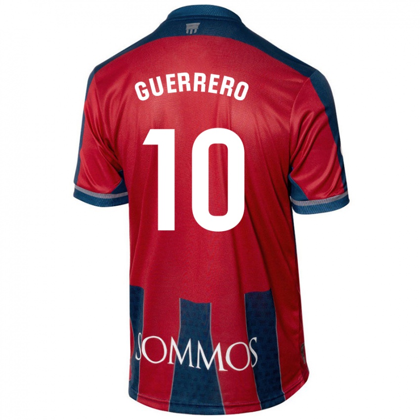 Kinder Fernando Guerrero #10 Rot Blau Heimtrikot Trikot 2024/25 T-Shirt Österreich