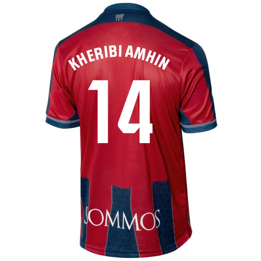 Kinder Nabil Kheribi Amhin #14 Rot Blau Heimtrikot Trikot 2024/25 T-Shirt Österreich