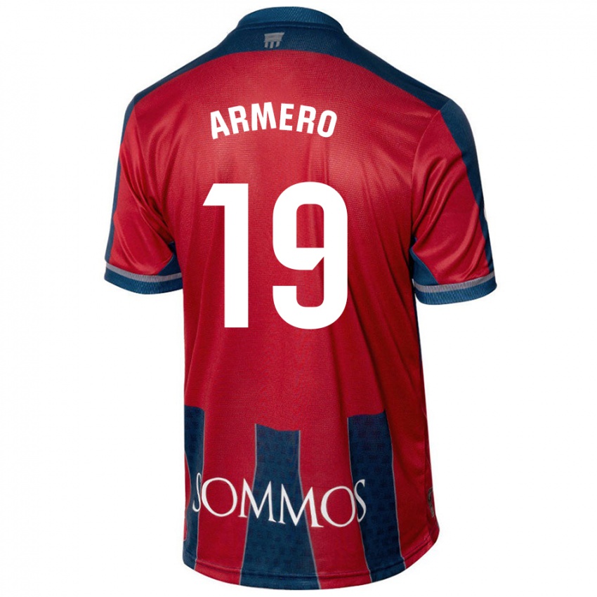 Kinder Sergi Armero #19 Rot Blau Heimtrikot Trikot 2024/25 T-Shirt Österreich