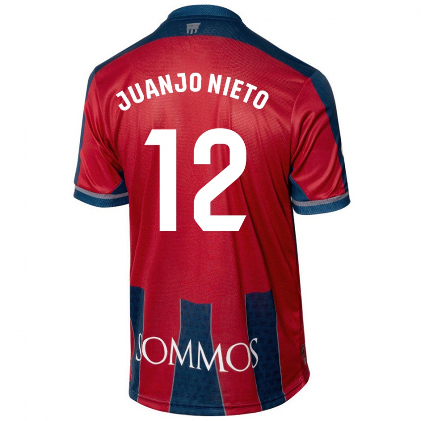 Kinder Juanjo Nieto #12 Rot Blau Heimtrikot Trikot 2024/25 T-Shirt Österreich