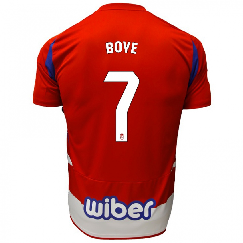 Kinder Lucas Boyé #7 Rot Weiß Blau Heimtrikot Trikot 2024/25 T-Shirt Österreich