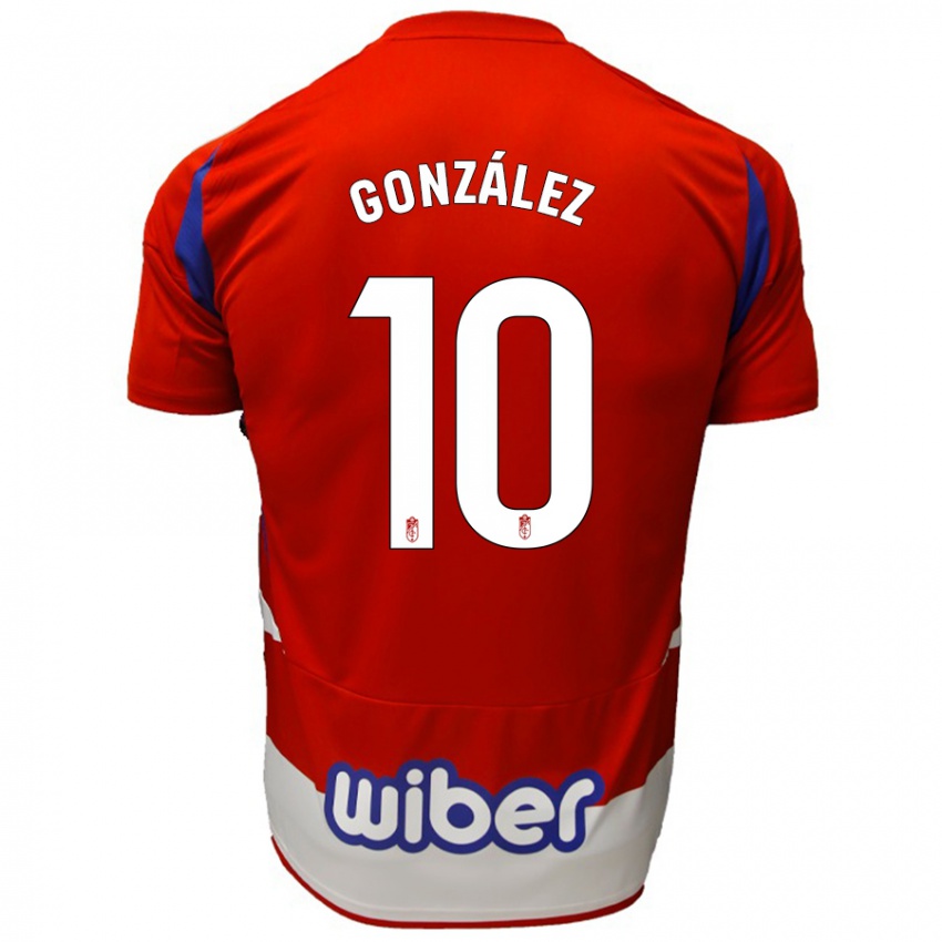 Kinder Mario González #10 Rot Weiß Blau Heimtrikot Trikot 2024/25 T-Shirt Österreich