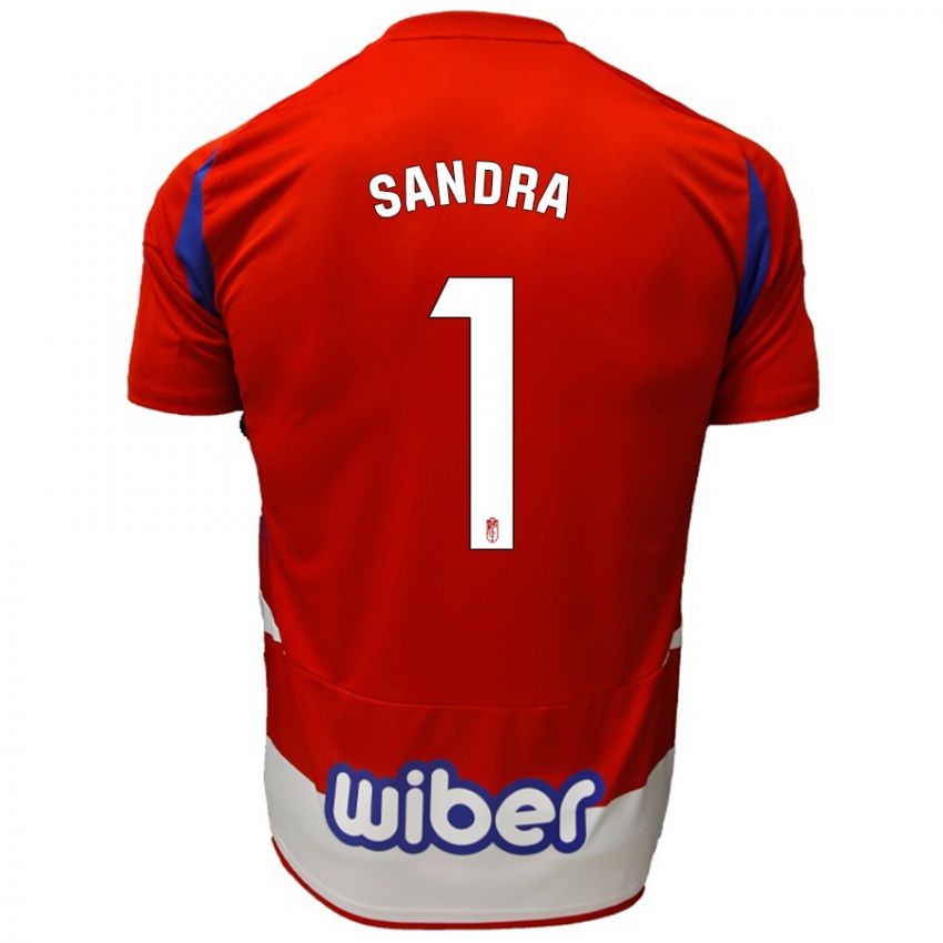 Kinder Sandra #1 Rot Weiß Blau Heimtrikot Trikot 2024/25 T-Shirt Österreich