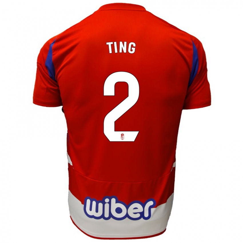 Kinder Xie Ting #2 Rot Weiß Blau Heimtrikot Trikot 2024/25 T-Shirt Österreich