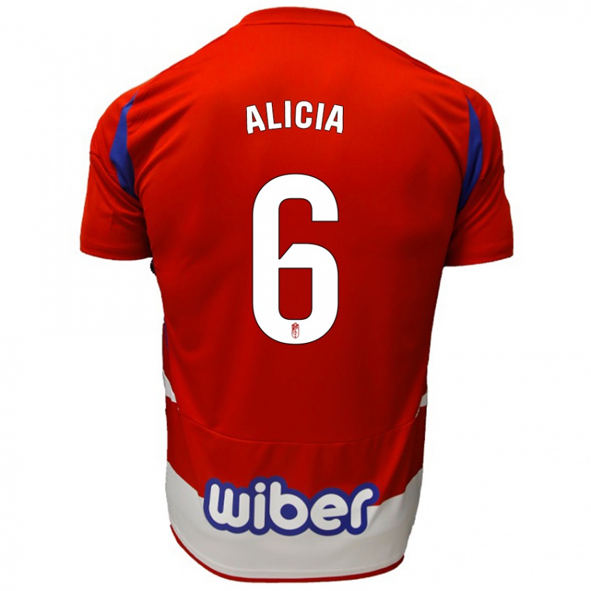 Kinder Alicia #6 Rot Weiß Blau Heimtrikot Trikot 2024/25 T-Shirt Österreich