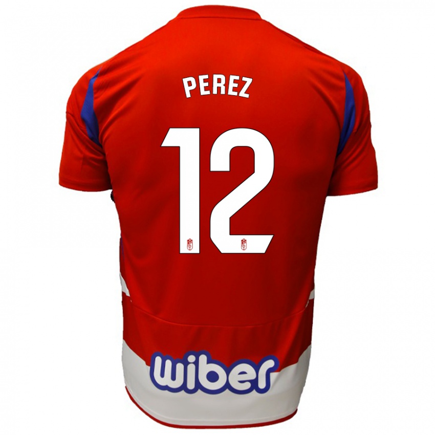 Kinder Alba Pérez #12 Rot Weiß Blau Heimtrikot Trikot 2024/25 T-Shirt Österreich