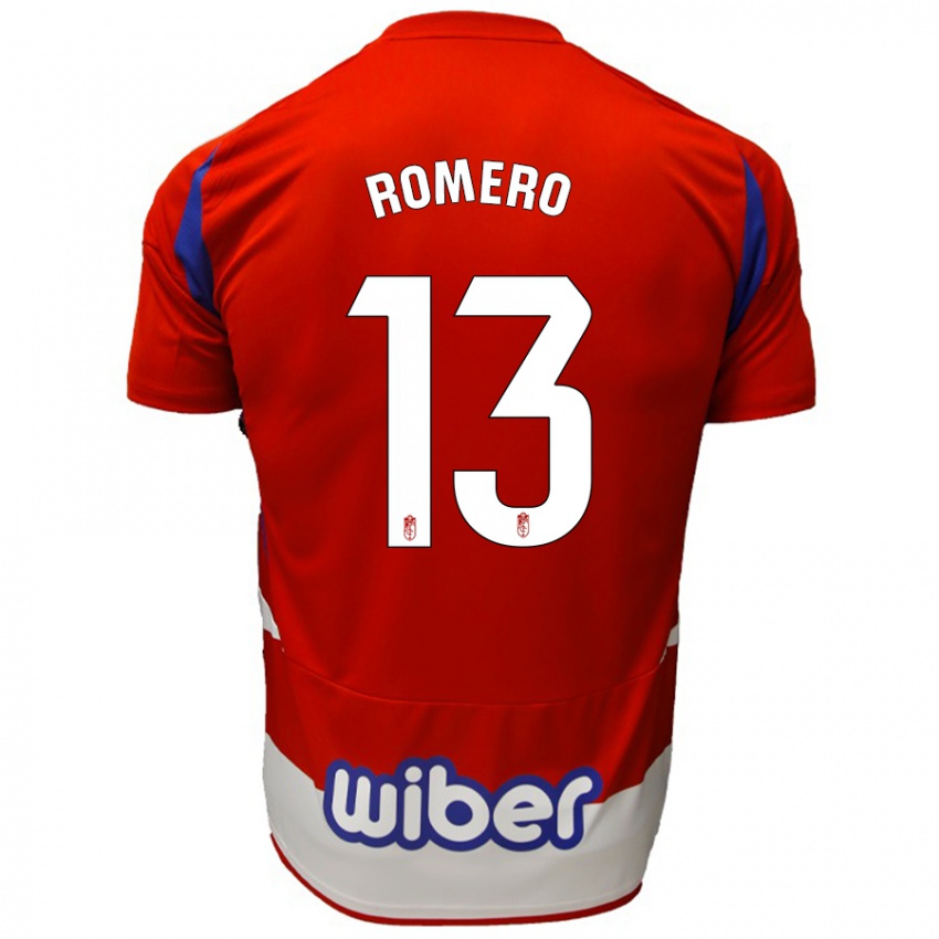 Kinder Andrea Romero #13 Rot Weiß Blau Heimtrikot Trikot 2024/25 T-Shirt Österreich