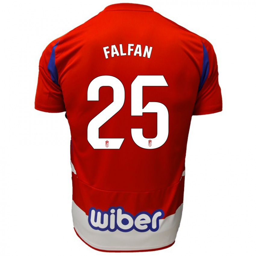 Kinder Daiana Falfán #25 Rot Weiß Blau Heimtrikot Trikot 2024/25 T-Shirt Österreich