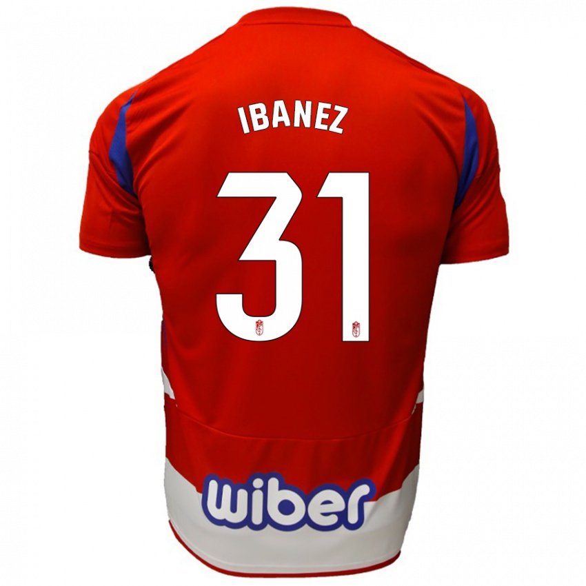 Kinder Alba Ibáñez #31 Rot Weiß Blau Heimtrikot Trikot 2024/25 T-Shirt Österreich