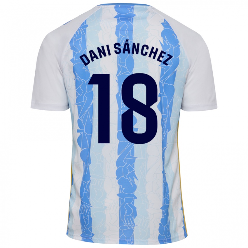 Kinder Dani Sánchez #18 Weiß Blau Heimtrikot Trikot 2024/25 T-Shirt Österreich