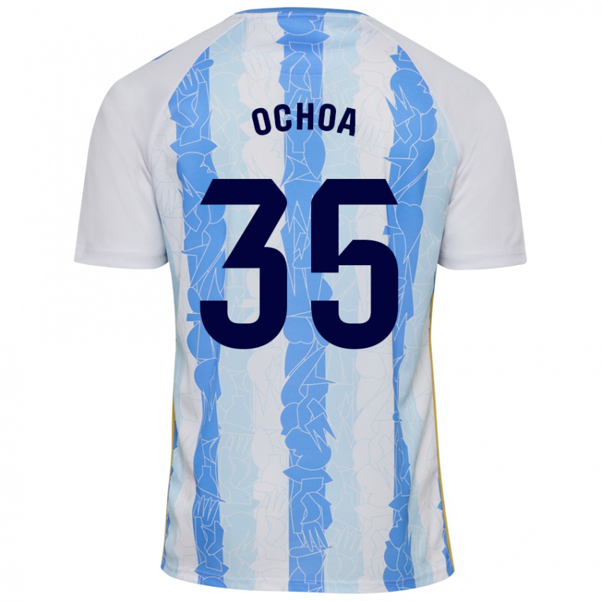 Kinder Aarón Ochoa #35 Weiß Blau Heimtrikot Trikot 2024/25 T-Shirt Österreich