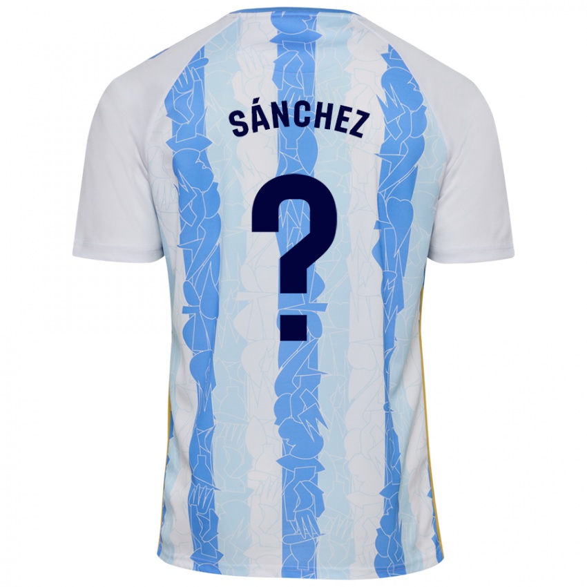 Kinder Álvaro Sánchez #0 Weiß Blau Heimtrikot Trikot 2024/25 T-Shirt Österreich