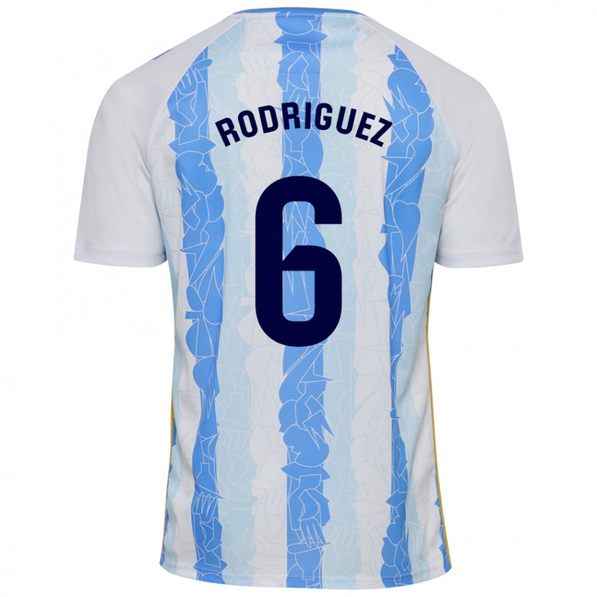 Kinder Rafa Rodríguez #6 Weiß Blau Heimtrikot Trikot 2024/25 T-Shirt Österreich