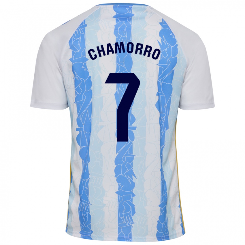 Kinder Alexis Chamorro #7 Weiß Blau Heimtrikot Trikot 2024/25 T-Shirt Österreich