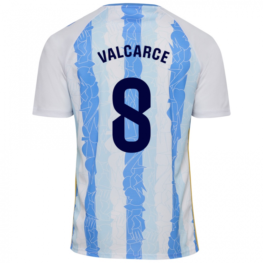 Kinder Alejandro Valcarce #8 Weiß Blau Heimtrikot Trikot 2024/25 T-Shirt Österreich