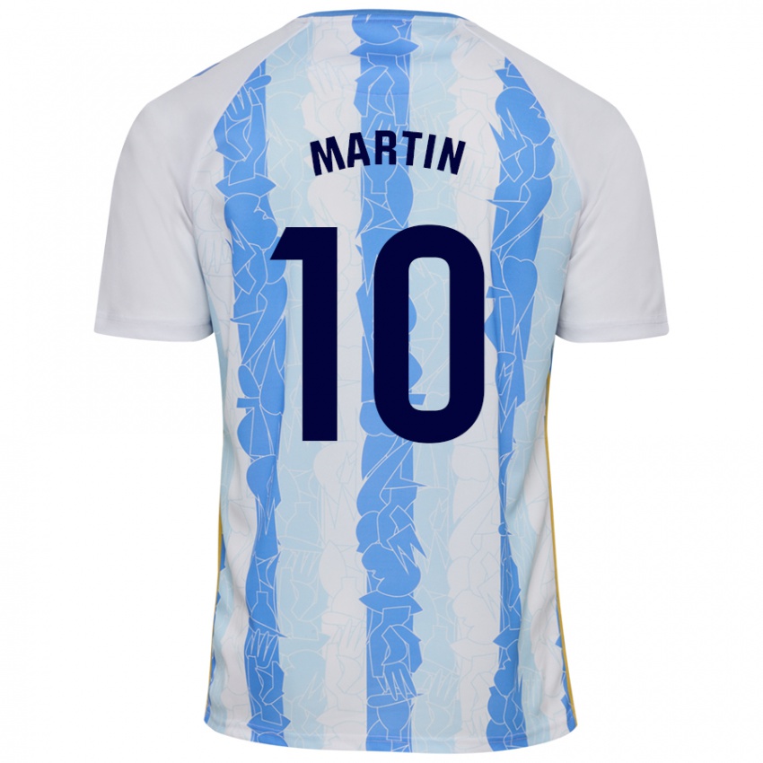 Kinder Jesús Martín #10 Weiß Blau Heimtrikot Trikot 2024/25 T-Shirt Österreich