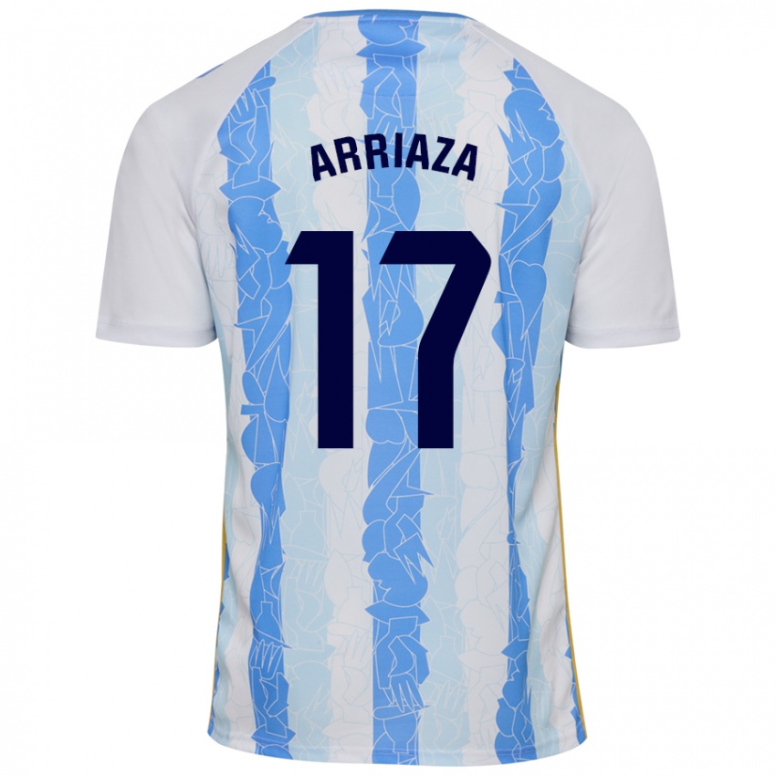 Kinder Pablo Arriaza #17 Weiß Blau Heimtrikot Trikot 2024/25 T-Shirt Österreich