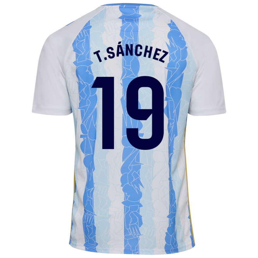 Kinder Toni Sánchez #19 Weiß Blau Heimtrikot Trikot 2024/25 T-Shirt Österreich