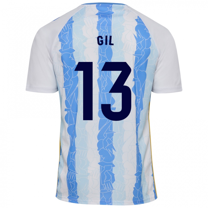 Kinder Noelia Gil #13 Weiß Blau Heimtrikot Trikot 2024/25 T-Shirt Österreich