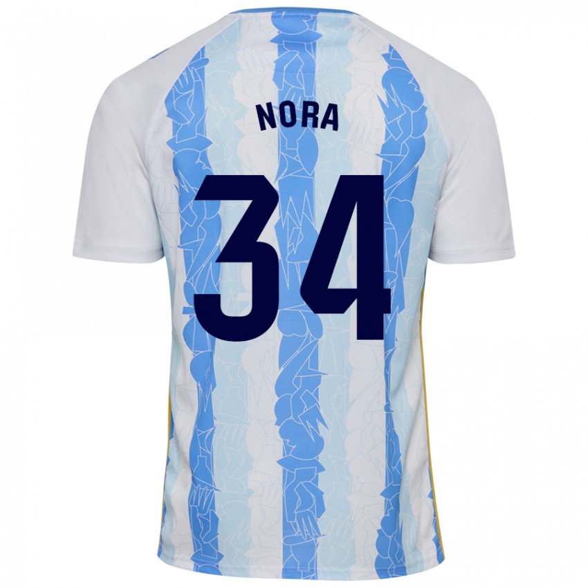 Kinder Nora #34 Weiß Blau Heimtrikot Trikot 2024/25 T-Shirt Österreich