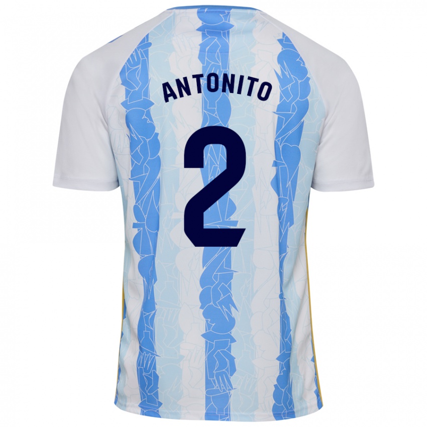 Kinder Antoñito #2 Weiß Blau Heimtrikot Trikot 2024/25 T-Shirt Österreich