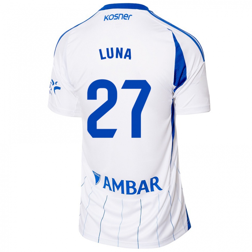 Kinder Marcos Luna #27 Rot Weiß Heimtrikot Trikot 2024/25 T-Shirt Österreich