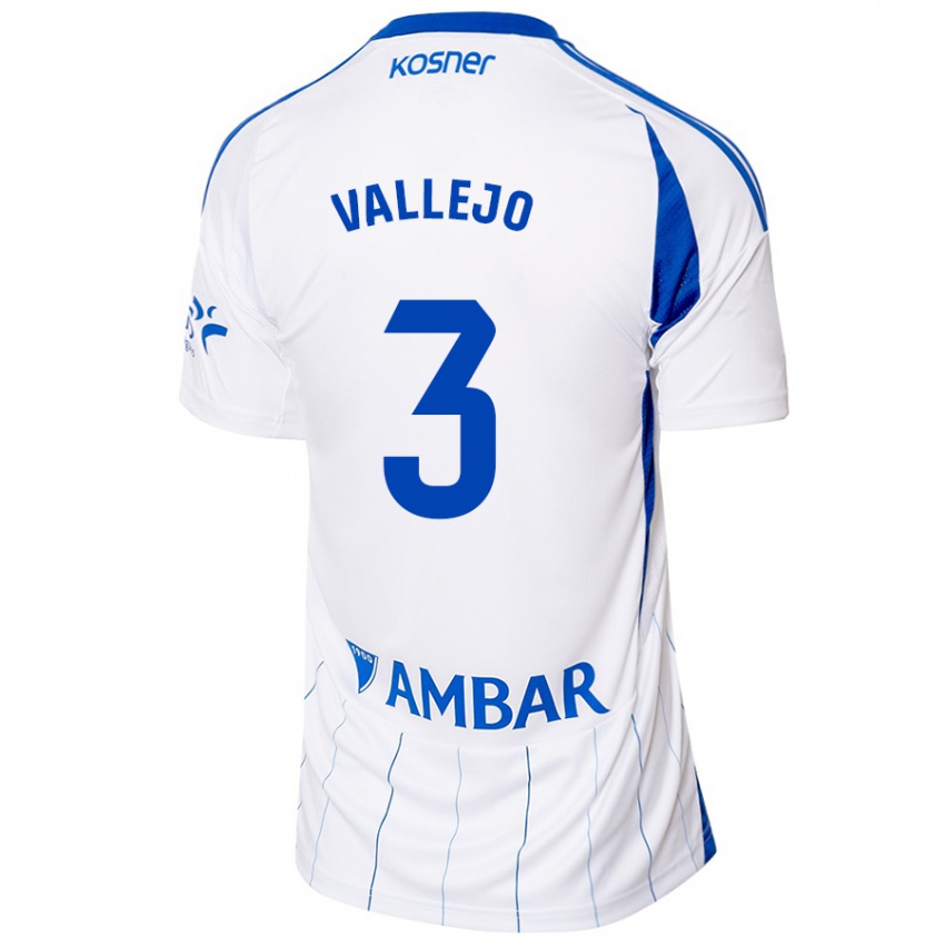 Kinder Jaime Vallejo #3 Rot Weiß Heimtrikot Trikot 2024/25 T-Shirt Österreich