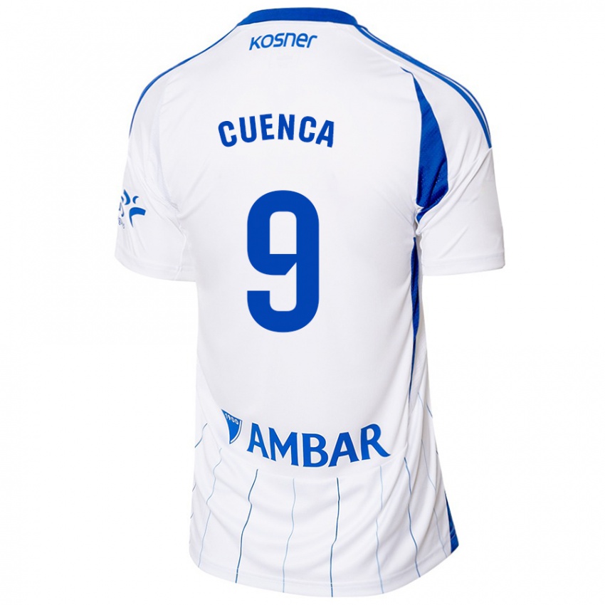 Kinder Marcos Cuenca #9 Rot Weiß Heimtrikot Trikot 2024/25 T-Shirt Österreich