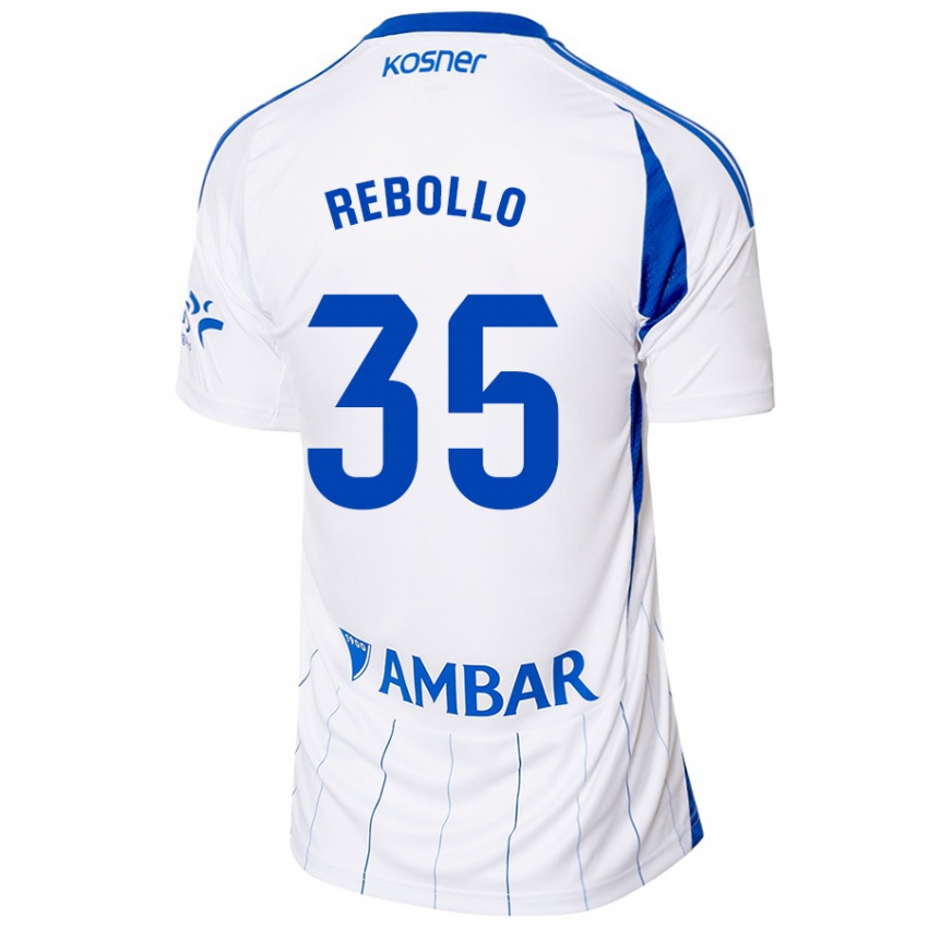 Kinder Dani Rebollo #35 Rot Weiß Heimtrikot Trikot 2024/25 T-Shirt Österreich