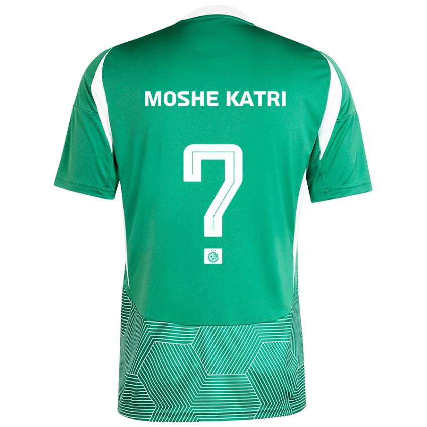 Kinder Roy Moshe Katri #0 Grün Weiß Heimtrikot Trikot 2024/25 T-Shirt Österreich