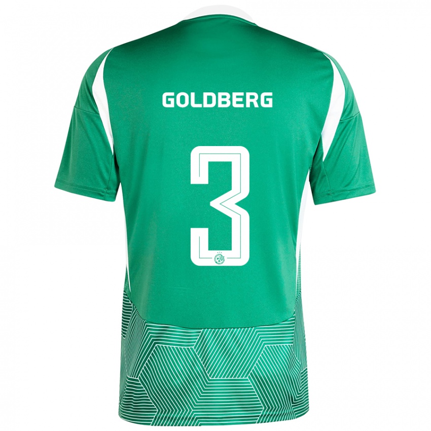 Kinder Shon Goldberg #3 Grün Weiß Heimtrikot Trikot 2024/25 T-Shirt Österreich