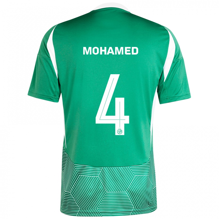 Kinder Ali Mohamed #4 Grün Weiß Heimtrikot Trikot 2024/25 T-Shirt Österreich