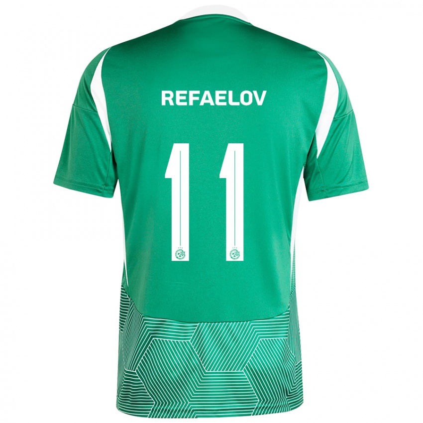 Kinder Lior Refaelov #11 Grün Weiß Heimtrikot Trikot 2024/25 T-Shirt Österreich