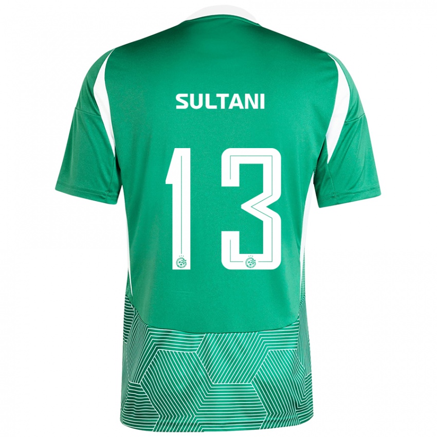 Kinder Tomás Sultani #13 Grün Weiß Heimtrikot Trikot 2024/25 T-Shirt Österreich