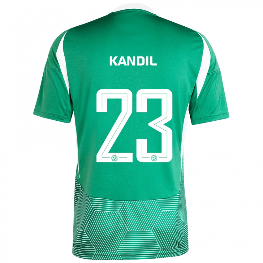 Kinder Maor Kandil #23 Grün Weiß Heimtrikot Trikot 2024/25 T-Shirt Österreich