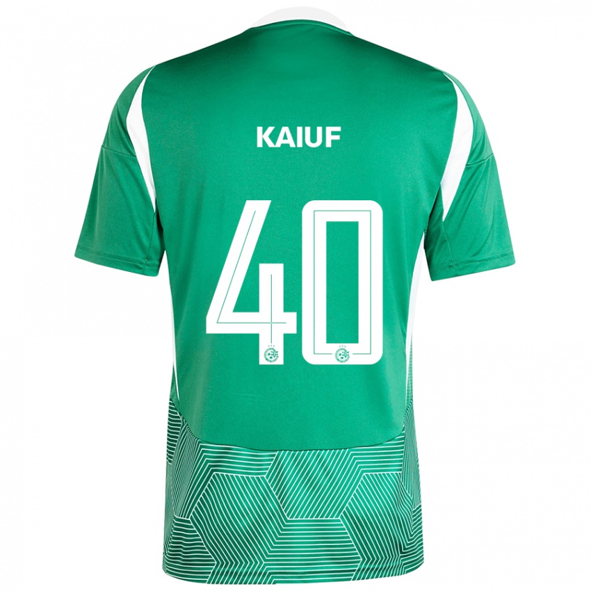 Kinder Sharif Kaiuf #40 Grün Weiß Heimtrikot Trikot 2024/25 T-Shirt Österreich