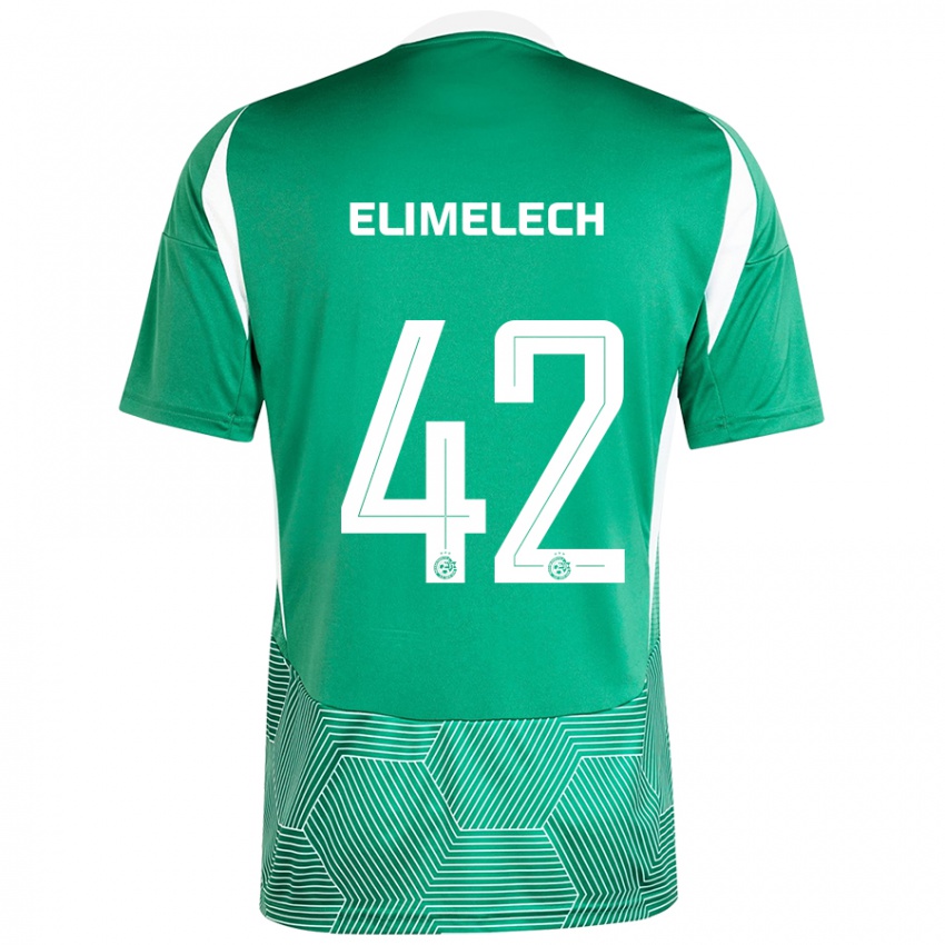 Kinder Roey Elimelech #42 Grün Weiß Heimtrikot Trikot 2024/25 T-Shirt Österreich