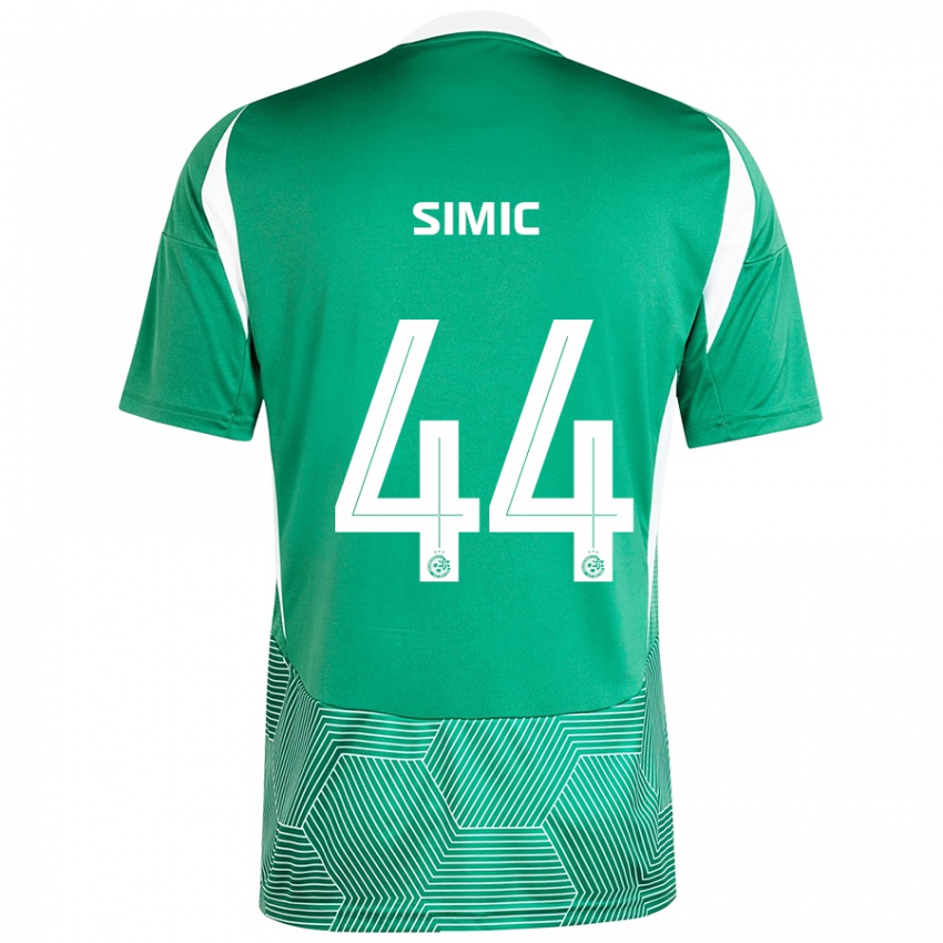 Kinder Lorenco Simic #44 Grün Weiß Heimtrikot Trikot 2024/25 T-Shirt Österreich