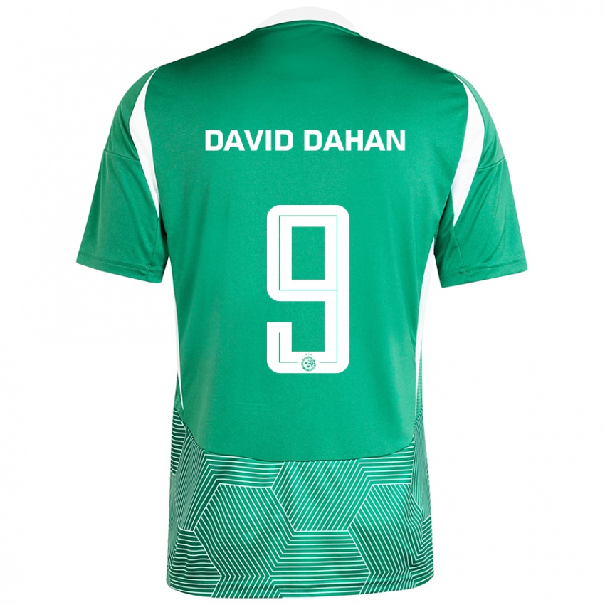 Kinder Omer David Dahan #9 Grün Weiß Heimtrikot Trikot 2024/25 T-Shirt Österreich